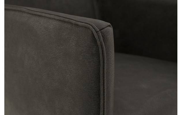 Goossens excellent eetkamerstoel leogang zwart leer - 8181151-05