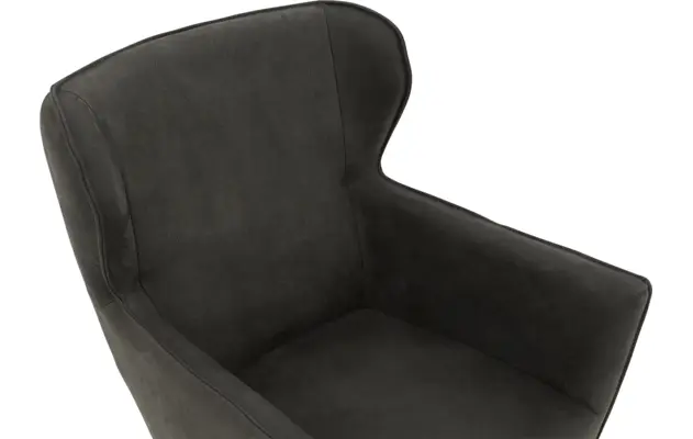 Goossens excellent eetkamerstoel leogang zwart leer - 8181151-06