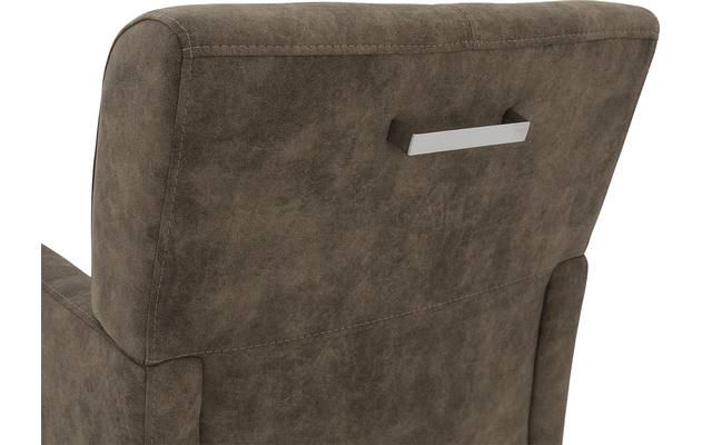 Goossens eetkamerstoel alex bruin microvezel - 8181157-05