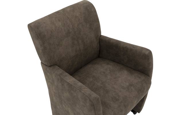 Goossens eetkamerstoel alex bruin microvezel - 8181157-06