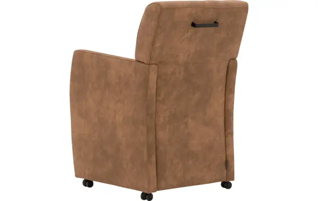 Goossens eetkamerstoel alex bruin microvezel - 8181158-041