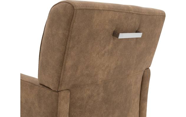 Goossens eetkamerstoel alex bruin microvezel - 8181158-09