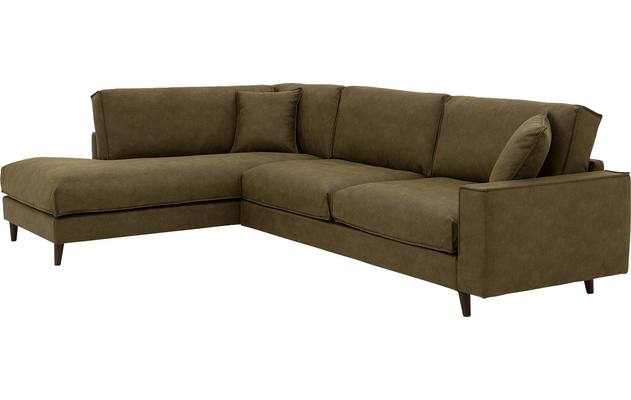 Goossens hoekbank jonas groen micro leer - 8181162-03