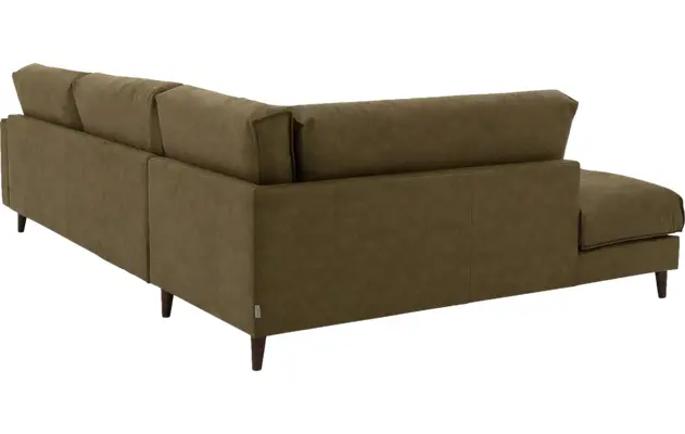 Goossens hoekbank jonas groen micro leer - 8181162-05