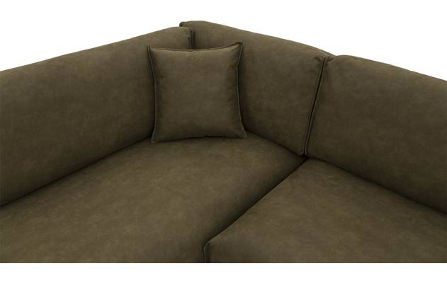 Goossens hoekbank jonas groen micro leer - 8181162-07