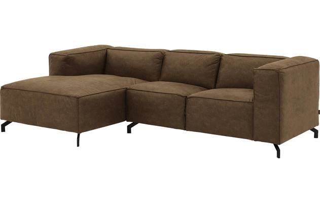 Goossens loungebank calvin groen micro leer - 8181170-626-02-gespiegeld
