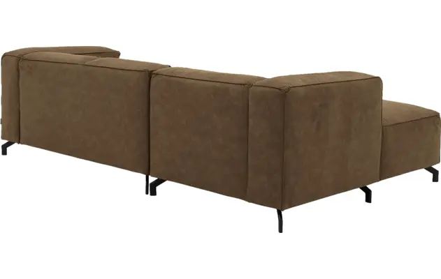 Goossens loungebank calvin groen micro leer - 8181170-626-04-gespiegeld