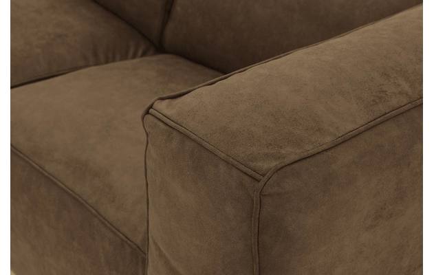 Goossens loungebank calvin groen micro leer - 8181170-626-09-gespiegeld