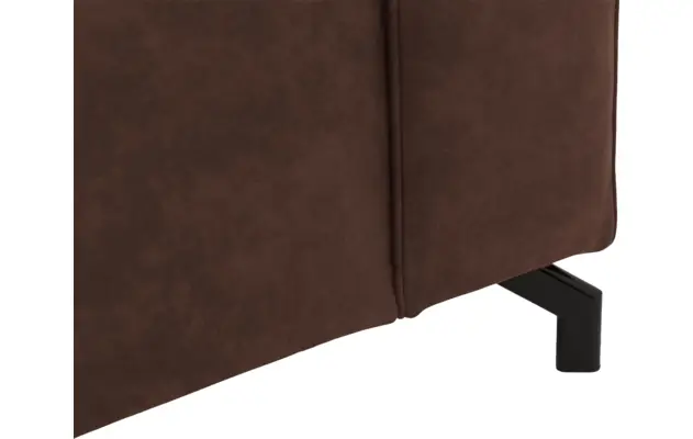 Goossens loungebank calvin bruin micro leer - 8181170-631-07-gespiegeld