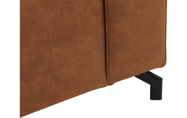 Goossens loungebank calvin bruin micro leer - 8181170-633-07-gespiegeld
