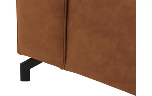 Goossens loungebank calvin bruin micro leer - 8181170-633-07