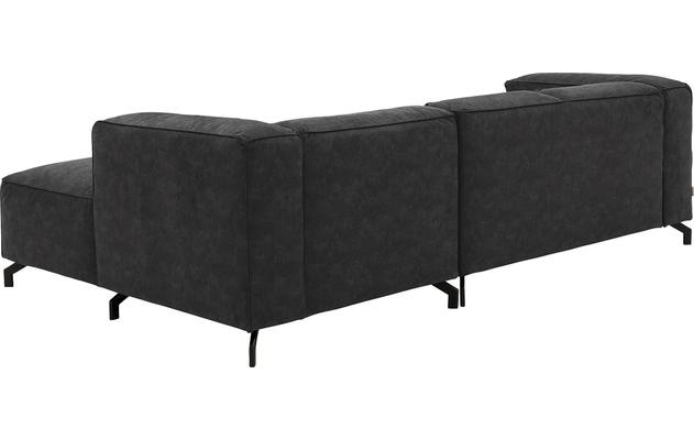 Goossens loungebank calvin grijs micro leer - 8181170-634-04