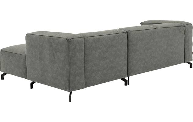 Goossens loungebank calvin grijs micro leer - 8181170-636-04