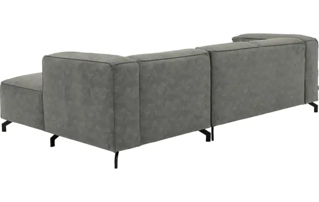 Goossens loungebank calvin grijs micro leer - 8181170-636-04