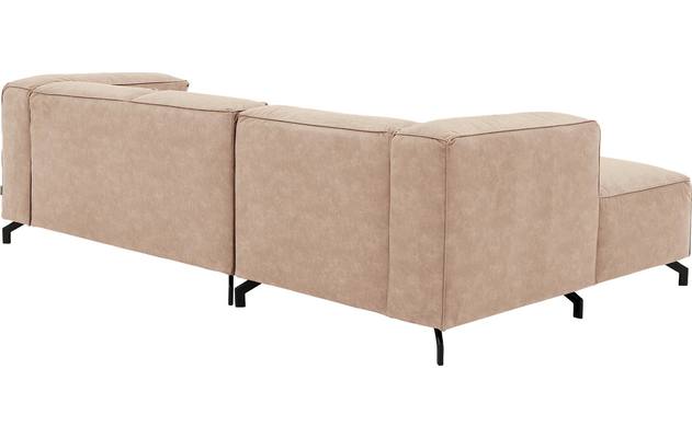 Goossens loungebank calvin beige micro leer - 8181170-637-04-gespiegeld