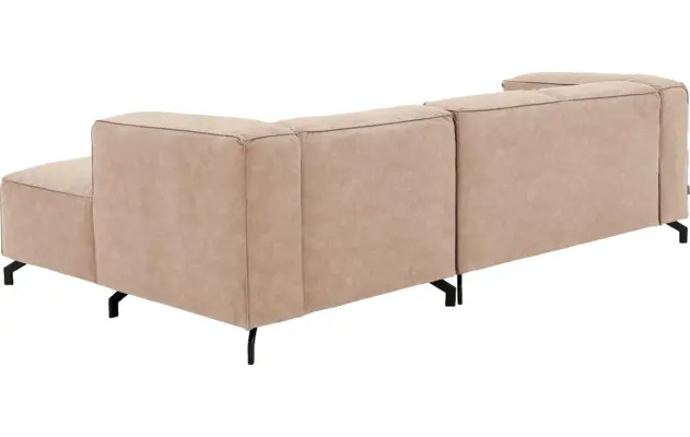 Goossens loungebank calvin beige micro leer - 8181170-637-04