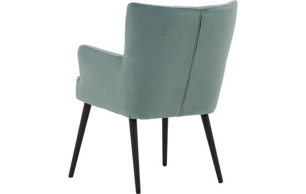 Goossens eetkamerstoel rob groen stof - 8181183-04