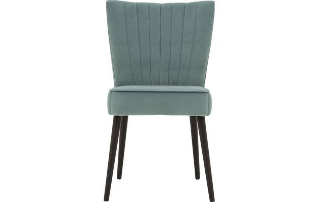 Goossens eetkamerstoel rob groen stof - 8181184-01