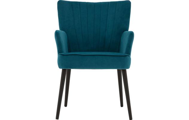 Goossens eetkamerstoel rob blauw stof - 8181185-01