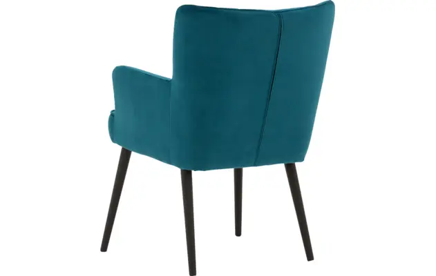 Goossens eetkamerstoel rob blauw stof - 8181185-03