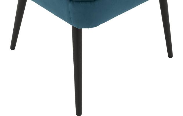 Goossens eetkamerstoel rob blauw stof - 8181185-05