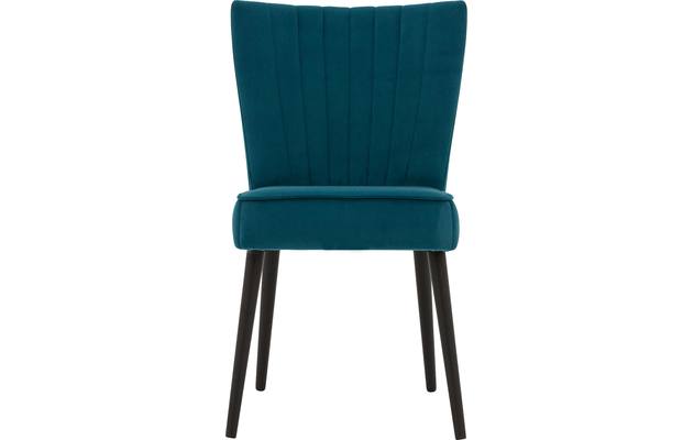 Goossens eetkamerstoel rob blauw stof - 8181186-01
