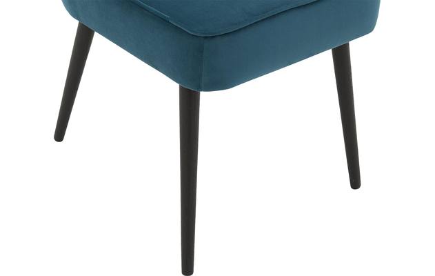 Goossens eetkamerstoel rob blauw stof - 8181186-05