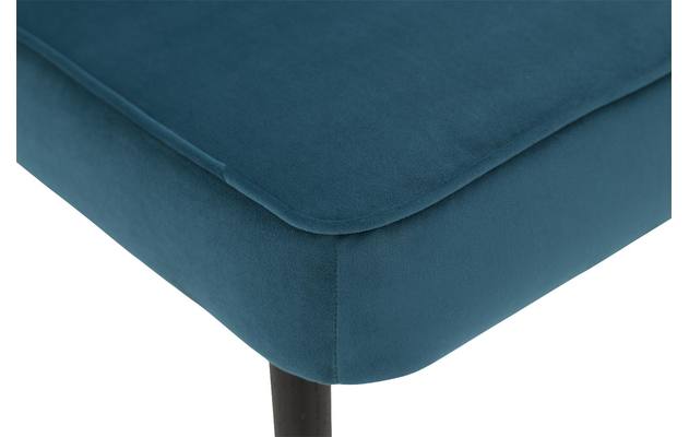 Goossens eetkamerstoel rob blauw stof - 8181186-06