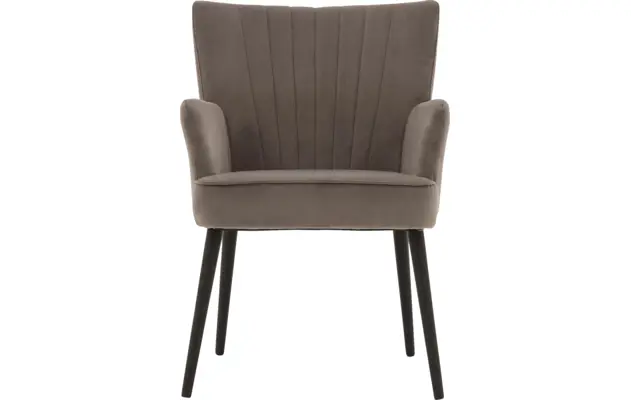 Goossens eetkamerstoel rob grijs stof - 8181187-01