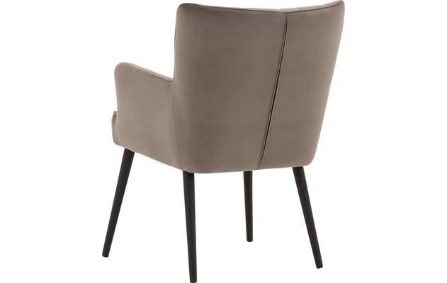 Goossens eetkamerstoel rob grijs stof - 8181187-04