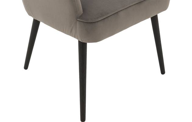 Goossens eetkamerstoel rob grijs stof - 8181187-05
