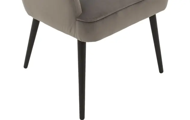 Goossens eetkamerstoel rob grijs stof - 8181187-05