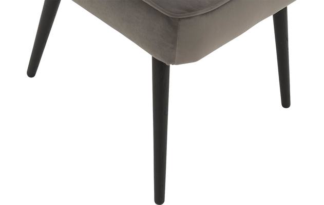 Goossens eetkamerstoel rob grijs stof - 8181188-05
