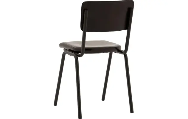 Goossens eetkamerstoel chaplin zwart leer - 8181216-02
