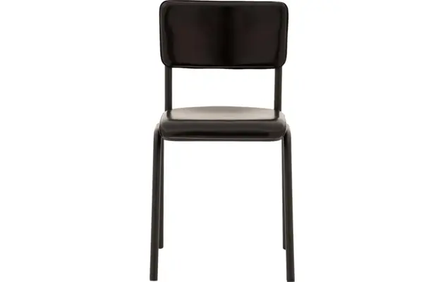 Goossens eetkamerstoel chaplin zwart leer - 8181216-03