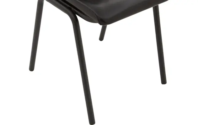 Goossens eetkamerstoel chaplin zwart leer - 8181216-05