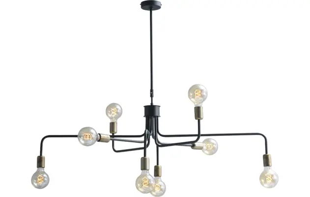 Goossens hanglamp lauren zwart metaal - 8181314-01