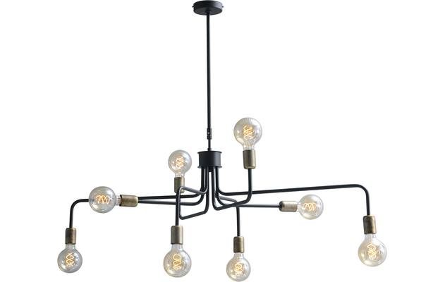 Goossens hanglamp lauren zwart metaal - 8181314-02