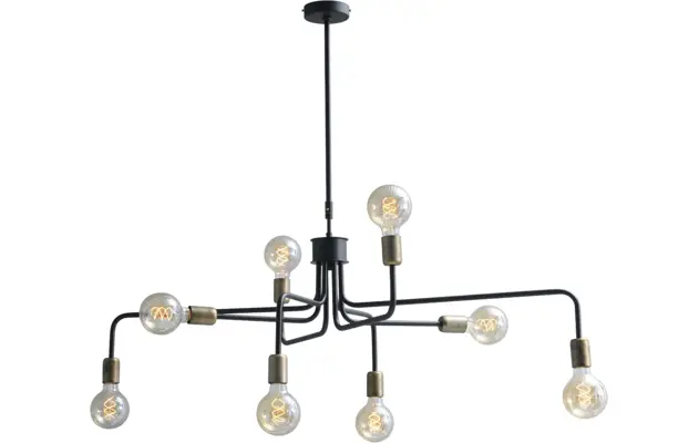 Goossens hanglamp lauren zwart metaal - 8181314-02