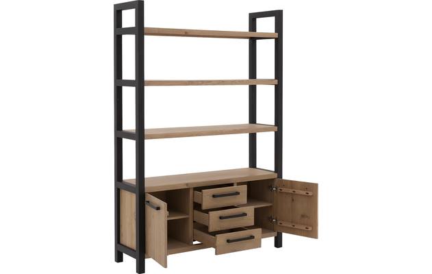 Goossens wandmeubel santos bruin eiken - 8181402-02