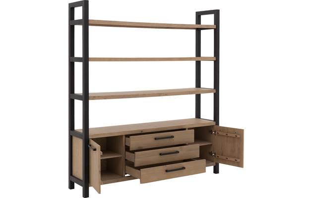Goossens wandmeubel santos bruin eiken - 8181403-03