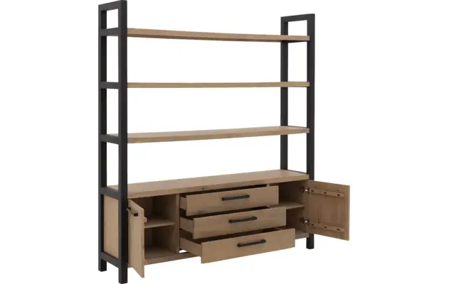 Goossens wandmeubel santos bruin eiken - 8181403-03