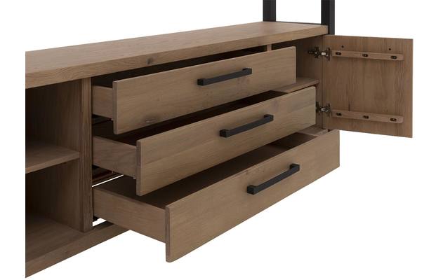 Goossens wandmeubel santos bruin eiken - 8181403-04