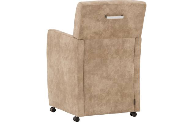 Goossens eetkamerstoel oliver beige microvezel - 8181406-03