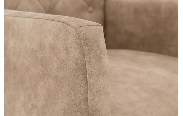 Goossens eetkamerstoel oliver beige microvezel - 8181406-05