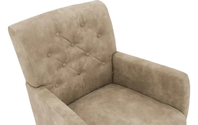 Goossens eetkamerstoel oliver beige microvezel - 8181406-07