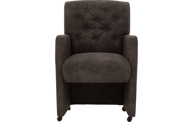 Goossens eetkamerstoel oliver grijs microvezel - 8181409-01