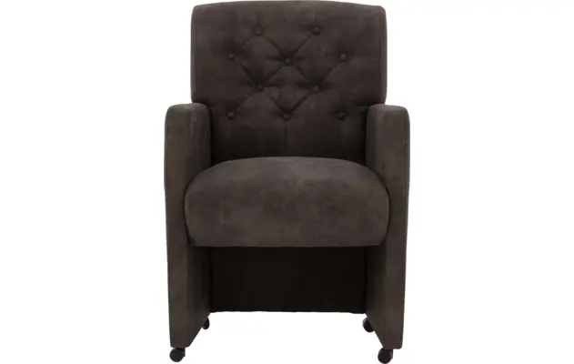Goossens eetkamerstoel oliver grijs microvezel - 8181409-01