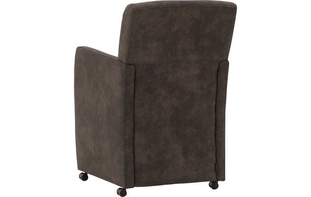 Goossens eetkamerstoel oliver grijs microvezel - 8181409-03