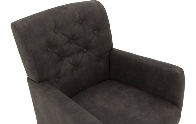 Goossens eetkamerstoel oliver grijs microvezel - 8181409-06